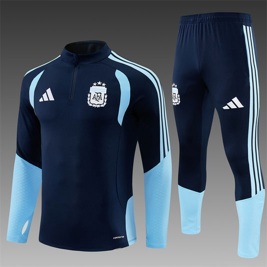 2026/27 Argentina Royal Blue Half Pull Training Suit