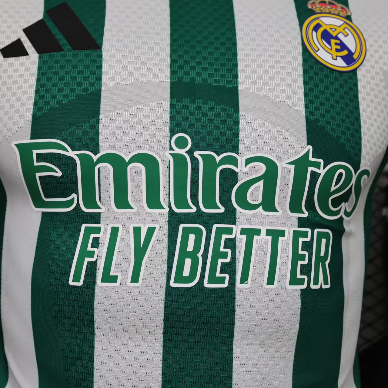 2026/27 Real Madrid Special Edition Green and White Striped Player Version Soccer Jersey S-XXL