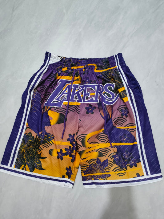 Lakers Purple Rabbit Pocket Shorts