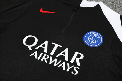 2025/26 PSG Black Half Pull Training Suit (Adults&Kids)