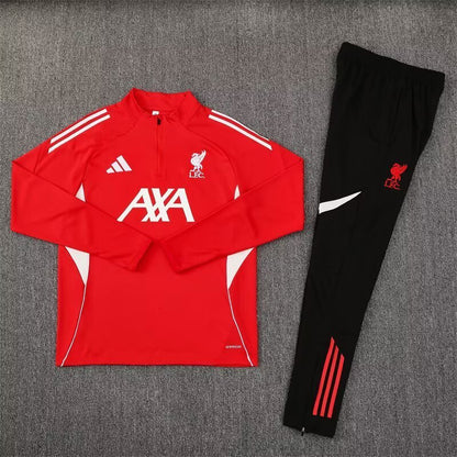 Liverpool 25/26 Training Tracksuit – Red & Black