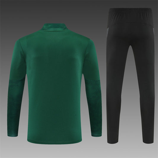2025/26 AC Milan Green Half Pull Training Suit (Adults&Kids)