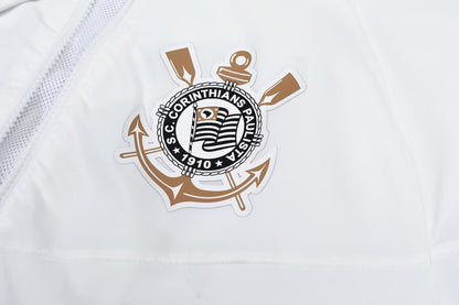 Corinthian White Windbreaker