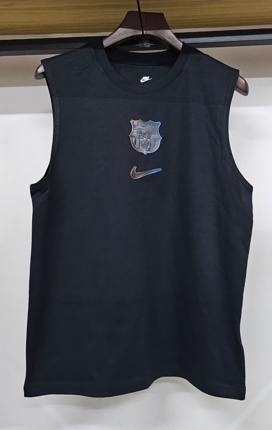 25/26 Barcelona pure cotton football vest T-shirt (S-3XL)
