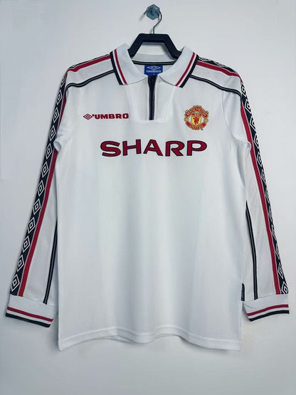 Retro 1998 Manchester United commemorative edition long sleeved S-XXL