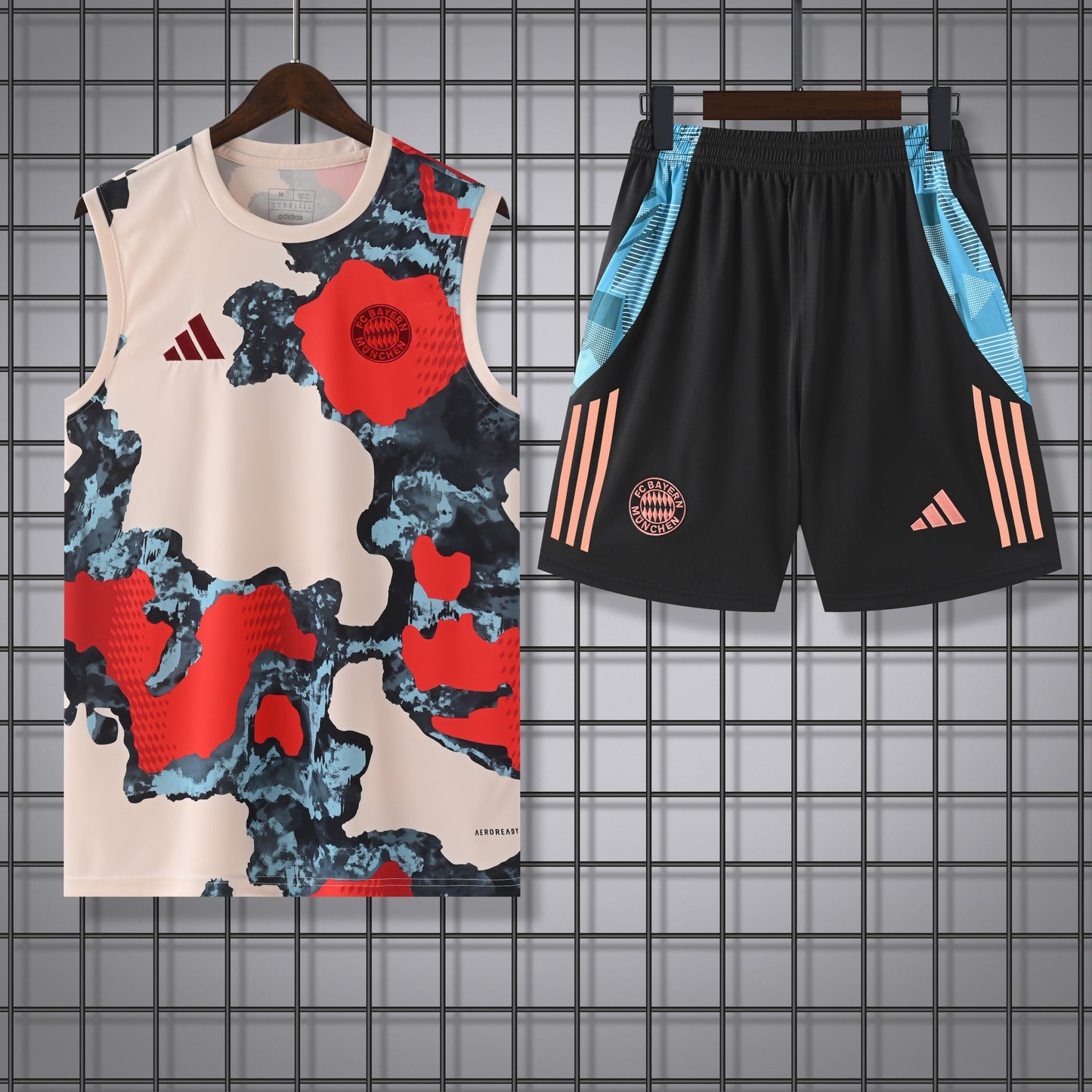 Bayern Munich 25/26 Sleeveless Training Suit – Modern Red & Blue Design