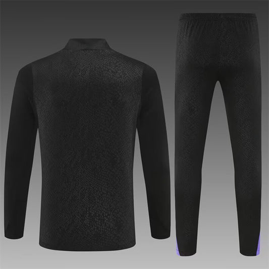Barcelona 25/26 Black [Co-Branded] Half-Zip Training Suit