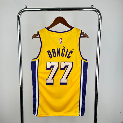Lakers V-neck Yellow 77 # Dončić