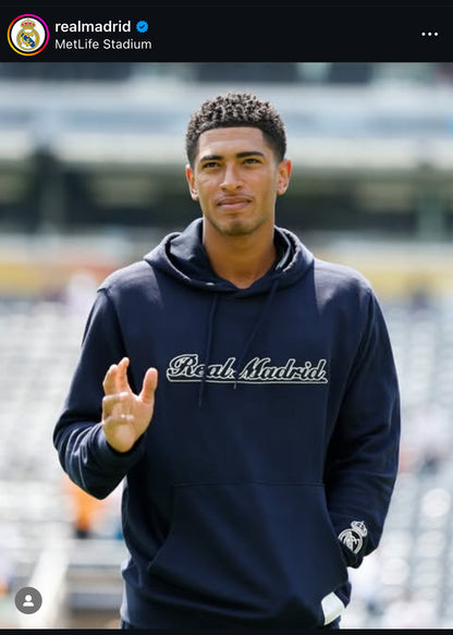 25/26 Real Madrid Navy Hoodie Set – Hoodie & Pants (S to 2XL)