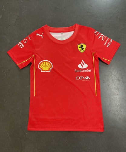 Scuderia Ferrari F1 Kids T-Shirt – 2024 Team Edition