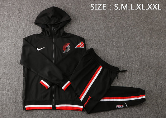 NBA Portland Trail Blazers Black Tracksuit – Hoodie & Pants (S to 2XL)