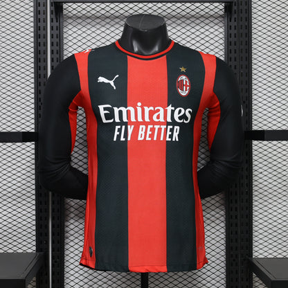 2026/27 AC Milan home long sleeved Player Version Soccer Jersey S-XXL