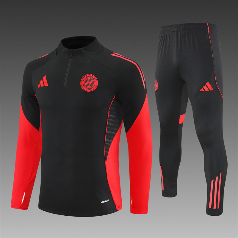 2025/26 Bayern Black Half Pull Training Suit (Adults&Kids)