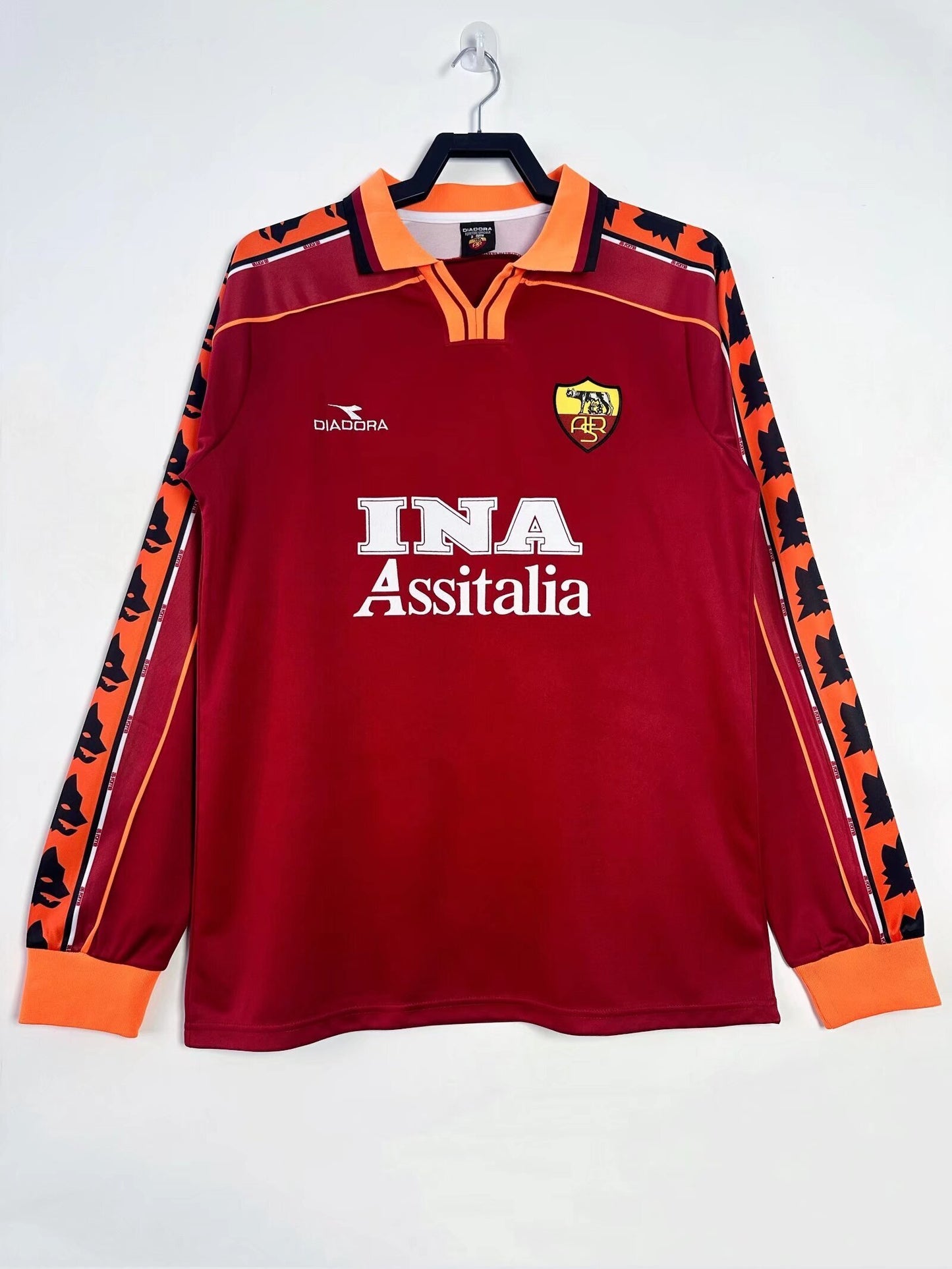 Retro 1998/99 Roma home long sleeved S-XXL