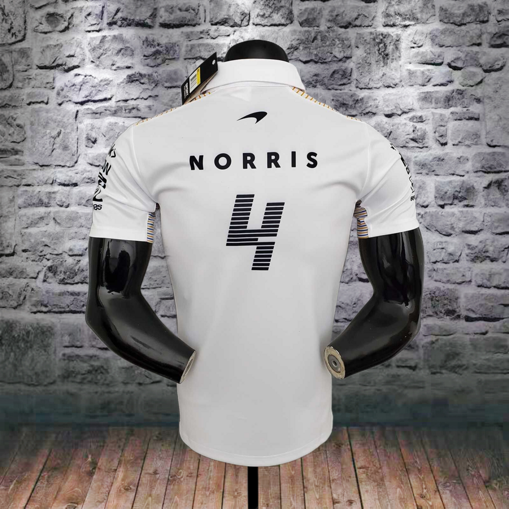 F1 McLaren White Polo Shirt – Sizes S to 5XL