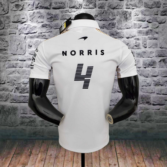F1 McLaren White Polo Shirt – Sizes S to 5XL