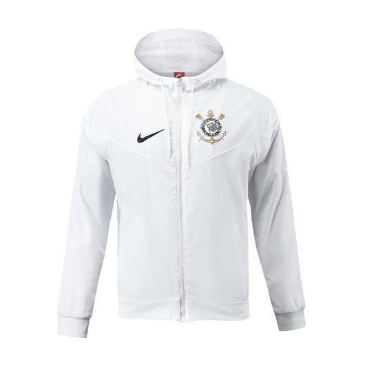 Corinthian White Windbreaker
