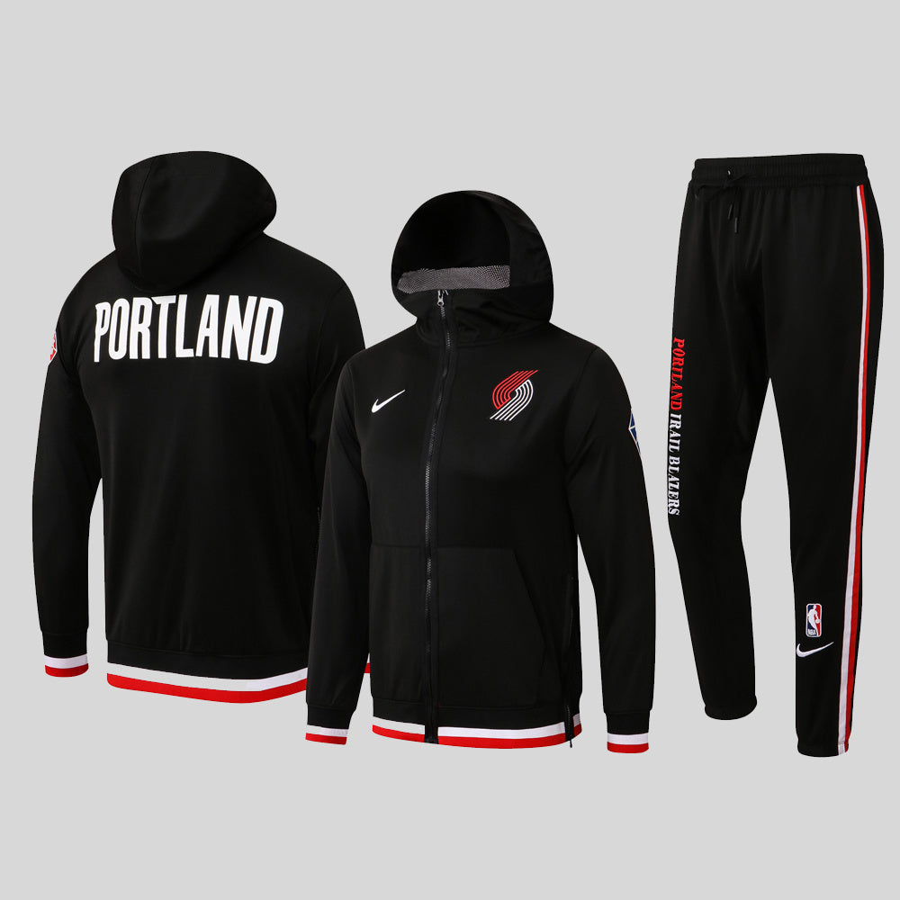 NBA Portland Trail Blazers Black Tracksuit – Hoodie & Pants (S to 2XL)