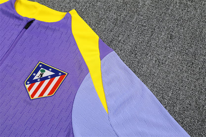 2025/26 Atletico Madrid Purple Half Pull Training Suit (Adults&Kids)