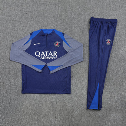 2025/26 PSG Royal Blue Half Pull Training Suit (Adults&Kids)