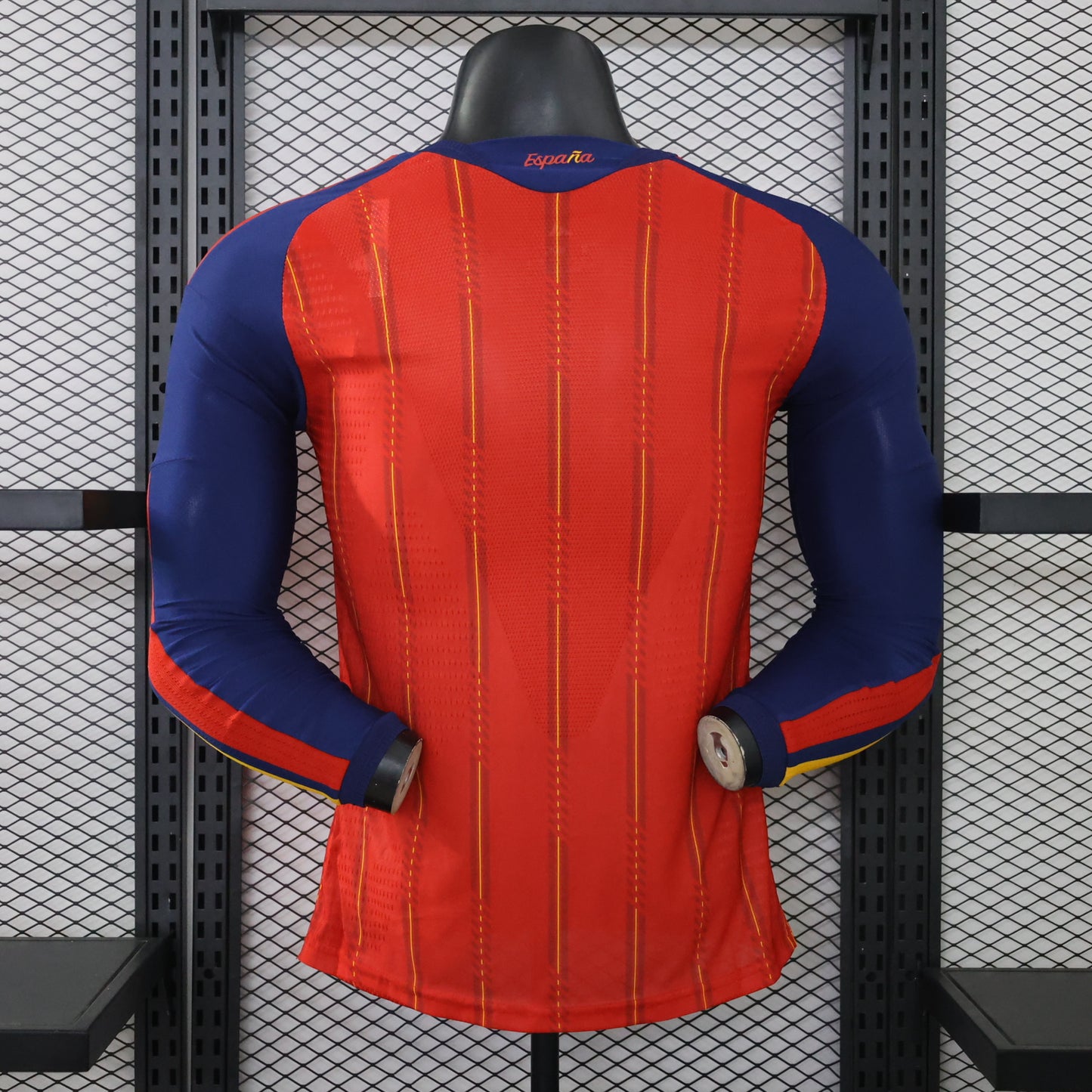 2026 Spain home long sleeved 2-star With World Champions Patch Player version World Cup jersey S-3XL