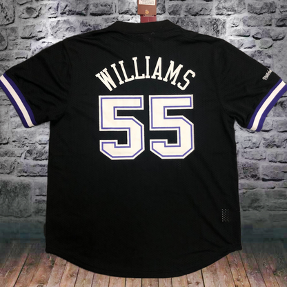 Mitchellness Kings 55 White Chocolate Williams Vintage Mesh Short Sleeve