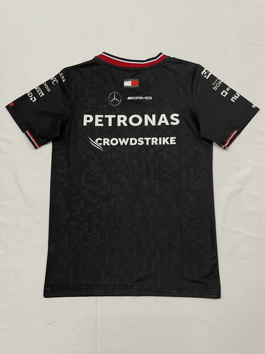 Mercedes AMG Petronas F1 Kids T-Shirt – Black 2024 Edition