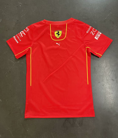 Scuderia Ferrari F1 Kids T-Shirt – 2024 Team Edition