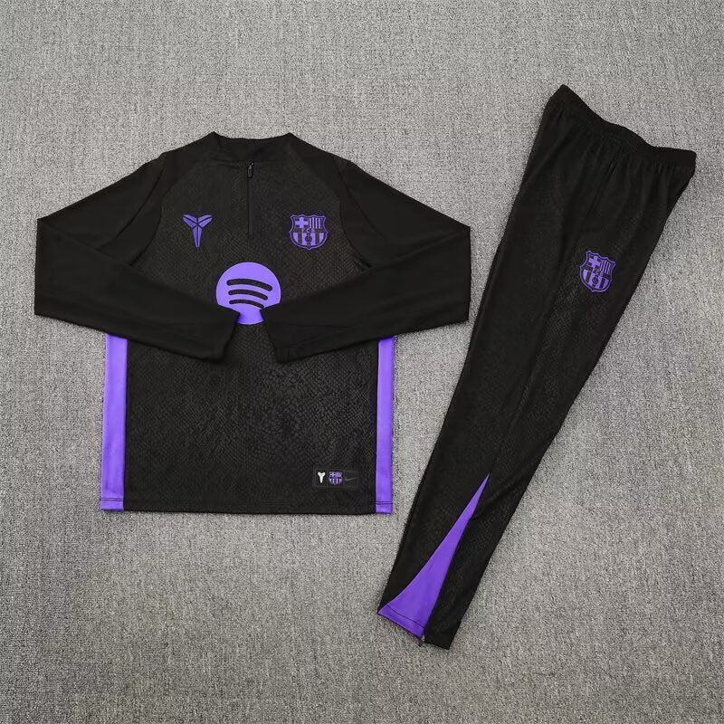 Barcelona 25/26 Black [Co-Branded] Half-Zip Training Suit