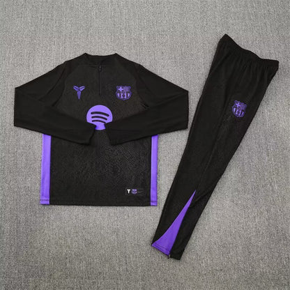 Barcelona 25/26 Black [Co-Branded] Half-Zip Training Suit
