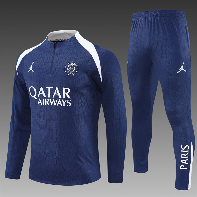 2025/26 Jordan PSG Royal Blue Half Pull Training Suit (Adults&Kids)