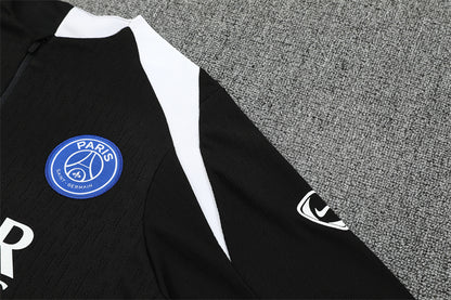 2025/26 PSG Black Half Pull Training Suit (Adults&Kids)
