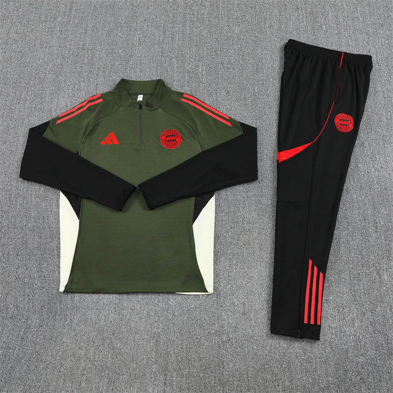 2025/26 Bayern Green Half Pull Training Suit (Adults&Kids)