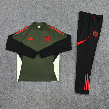 2025/26 Bayern Green Half Pull Training Suit (Adults&Kids)