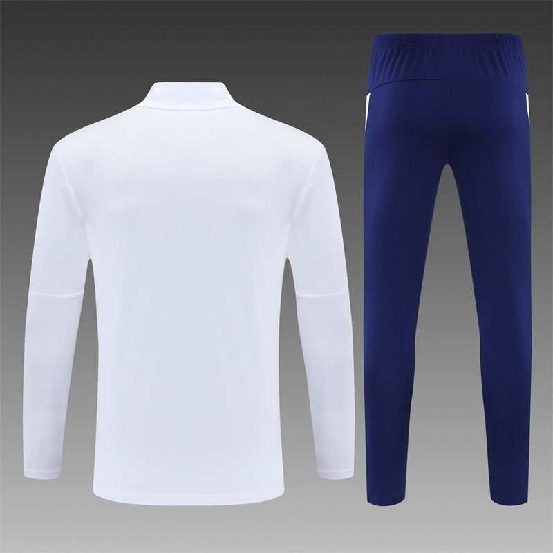 2025/26 Portugal White Half Pull Training Suit (Adults&Kids)