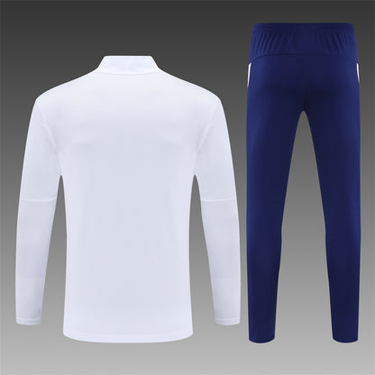 2025/26 Portugal White Half Pull Training Suit (Adults&Kids)