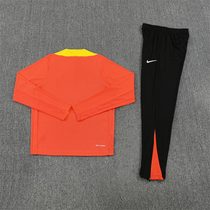 2025/26 Brazil Orange Half Pull Training Suit (Adults&Kids)