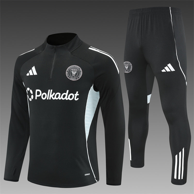 2025/26 Miami Black Half Pull Training Suit (Adults&Kids)