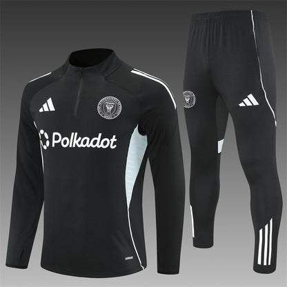 2025/26 Miami Black Half Pull Training Suit (Adults&Kids)
