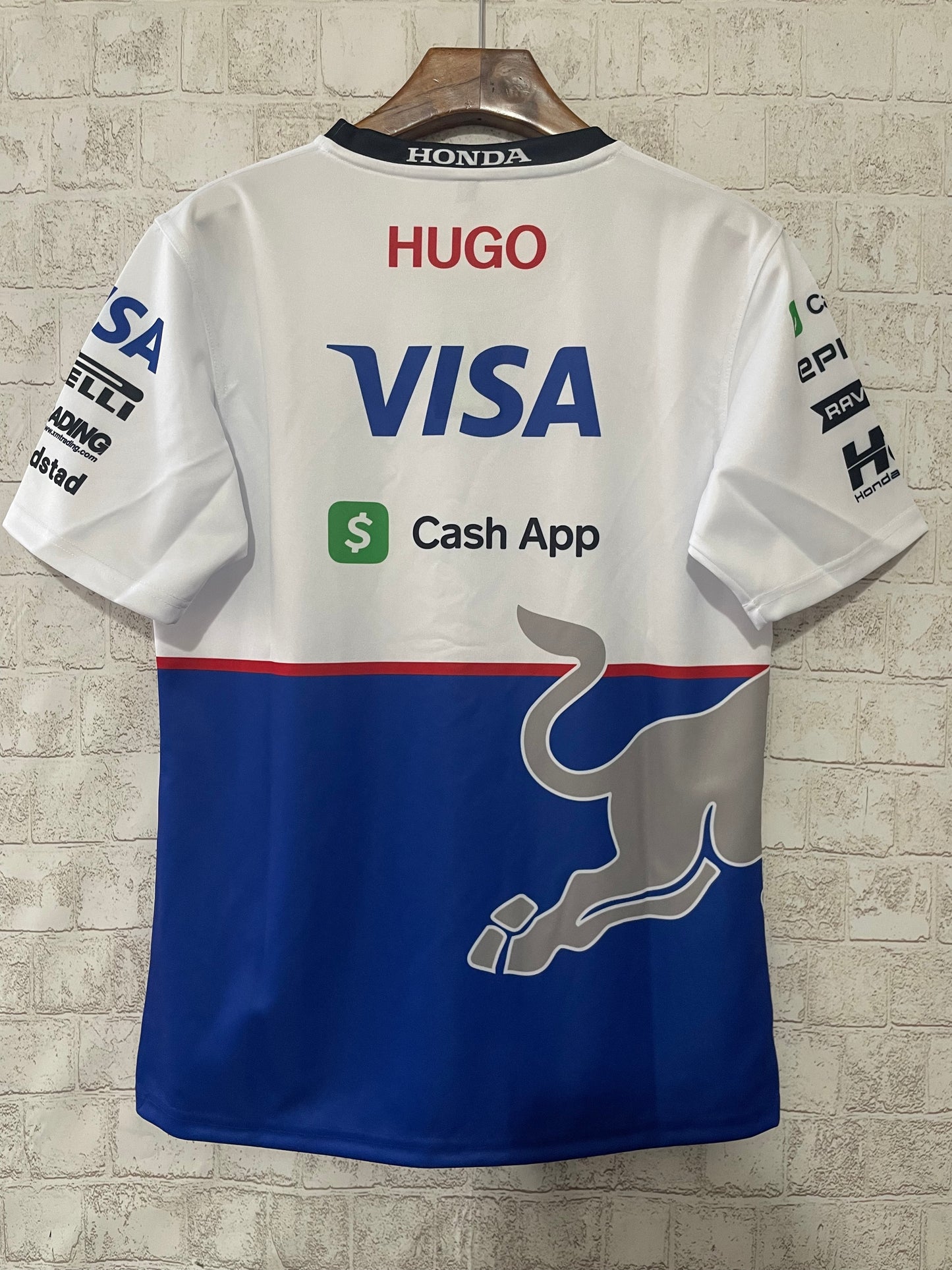 Visa Cash App RB Formula 1 Team T-Shirt – White & Blue (Unisex)