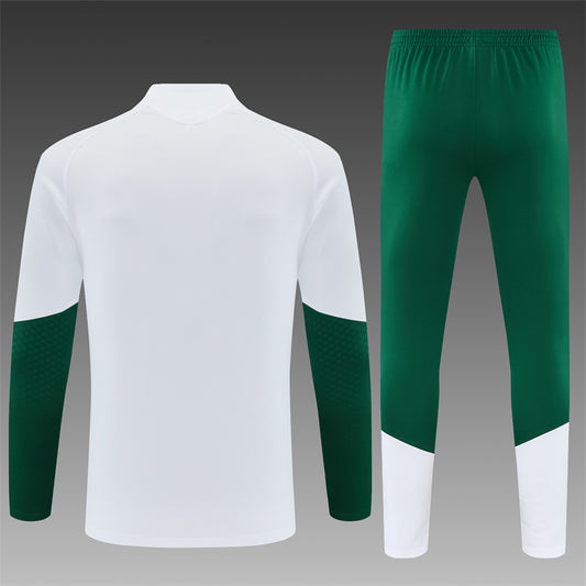 2026/27 Italy White Half Pull Training Suit