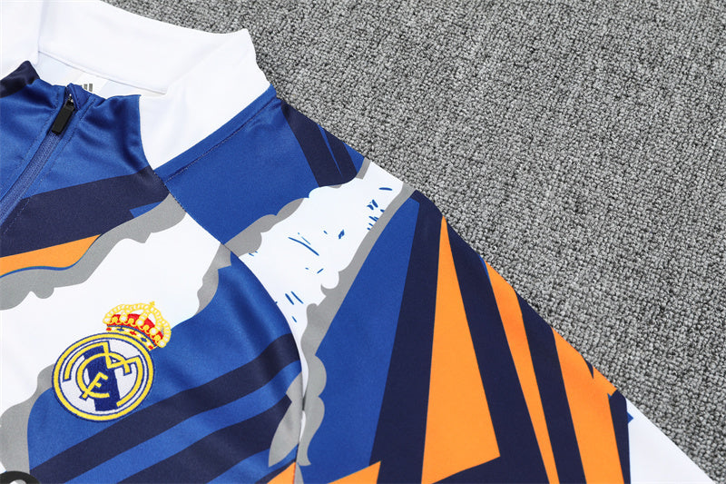 2025/26 Real Madrid Huanglan Half Pull Training Suit (Adults&Kids)