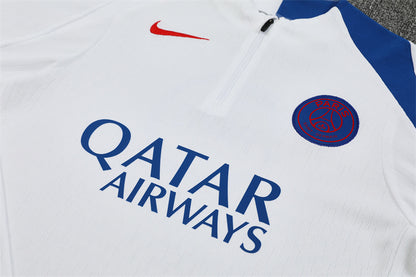 2025/26 PSG White Half Pull Training Suit (Adults&Kids)