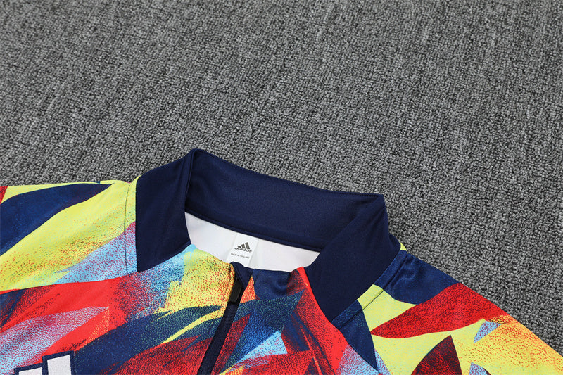 2025/26 Arsenal Yellow Red Half Pull Training Suit (Adults&Kids)