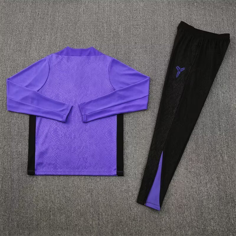 Barcelona 25/26 Purple [Co-Branded] Half-Zip Training Suit