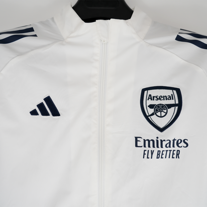 25/26 Arsenal White Windbreaker S-3XL