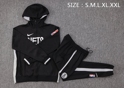NBA Brooklyn Nets Black Tracksuit – Hoodie & Pants