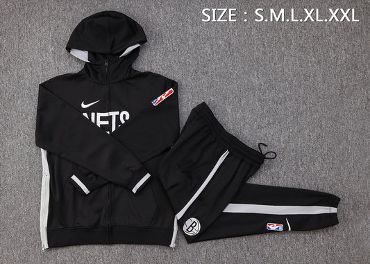 NBA Brooklyn Nets Black Tracksuit – Hoodie & Pants