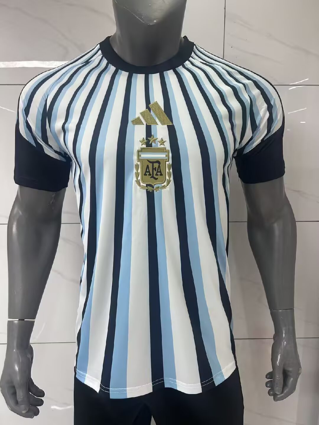 2026/27 Argentina training suit blue stripe fan version Soccer jersey S-XXL