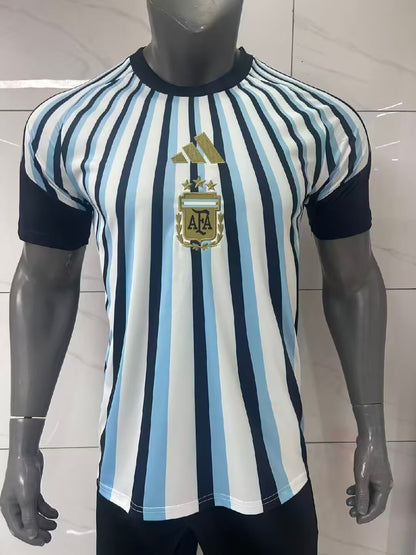 2026/27 Argentina training suit blue stripe fan version Soccer jersey S-XXL